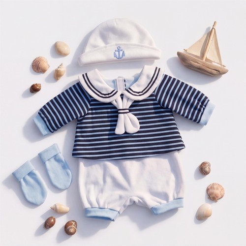 Baby boy doll clothes blue - boy,