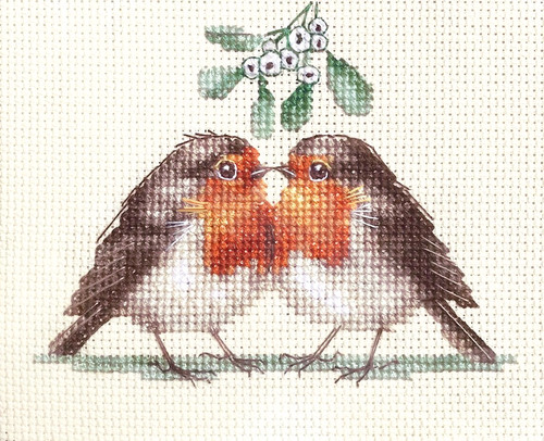 Robins mistletoe counted - robins, +