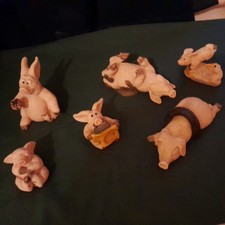 Piggin Pigs Collection Job Lot 6 X Figurines job lot B