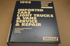 MITCHELL Imported Cars & Light Trucks & Vans Service & Repair Manual N-V 1992 