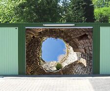 3D Stone Well N403 Garage Door