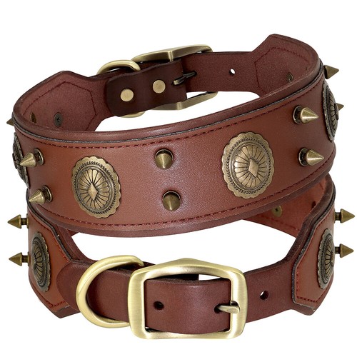 Genuine leather dog collar - genuine,