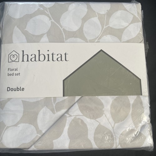 Habitat double white grey - double,