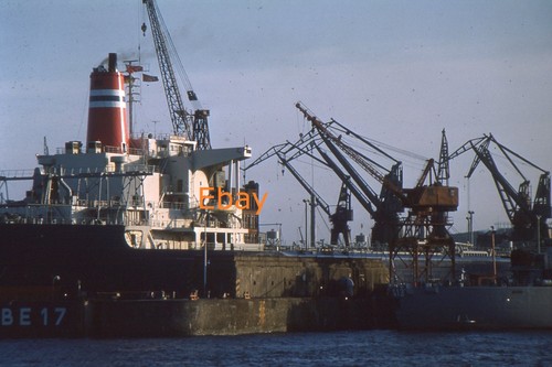 35mm glass slide tanker ship - slide,