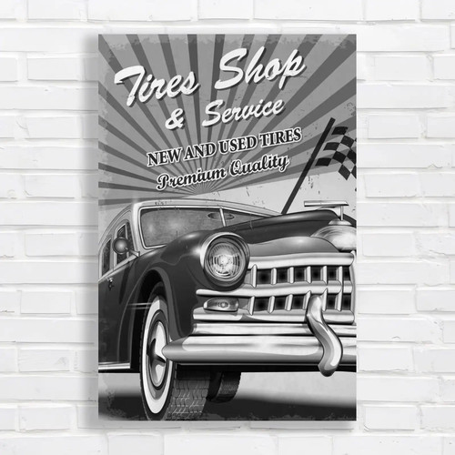 Vintage tires shop - vintage,