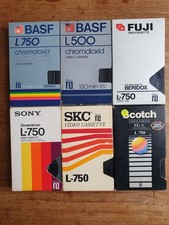 6 Used Blank Betamax Video