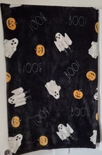 T.K Maxx/TJ Maxx Rae Dunn Black Halloween Ghost & Pumpkin BOO! Themed Throw