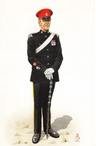 Military uniforms postcard - military,