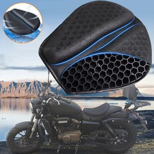 Motorcycle Gel Seat Cushion Universal 3D Honeycomb Shock Absorbing Seat Pad
