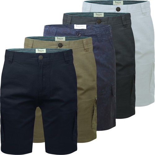 Mens linen style cargo shorts - mens,