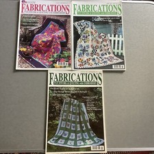 Fabrications Patchwork & Quilting with Embroidery Magazine 3 Issues 2000-2001