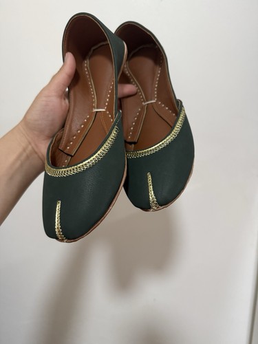 Green leather soft padded - green,