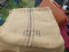 12 Stone Vintage Hessian Sacks X three