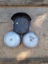 LARGE VINTAGE TWIN BELL GPO BELLSET 67B OUTDOOR TELEPHONE BELL