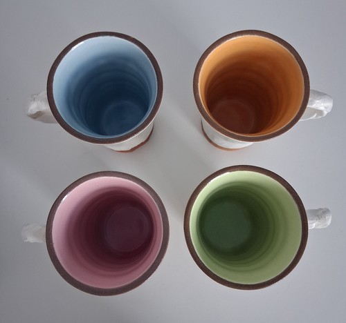 Set studio pottery signed - studio,