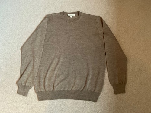 Aquascutum beige crew neck - beige,