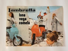 Rare vintage Lambretta Luna Comet Vega scooter advertising dealership leaflet