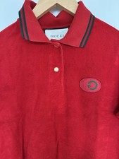 Gucci Red Terry Cloth Polo