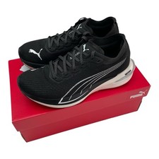 Puma Deviate Nitro Womens UK 4 Running Shoes Black Carbon Plated Racing Hyrox
