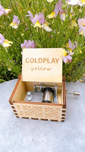 Coldplay yellow wooden - coldplay,
