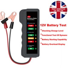 12V Car Battery Tester LED Digital Alternator Voltage Analyzer Diagnostic Tool