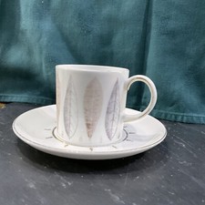 Susie Cooper Set Of Coffee Can And Saucer From 1950’s. Hyde Park Pattern