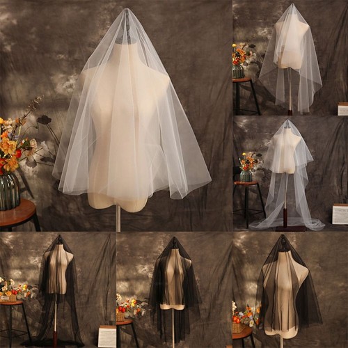 Long wedding veil - wedding, white