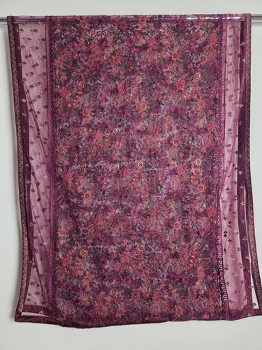 Ladies purple net ethnic - ladies,