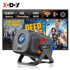 XGODY 1080P Projector Smart 4K