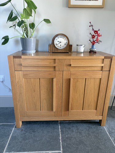 Sonoma small oak sideboard - m&s,
