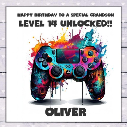 Gaming birthday card - birthday,