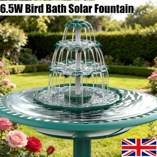 Tiers solar bird - 3-tiers, bath