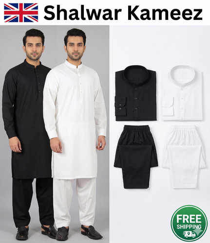 Men shalwar kameez black - shalwar,