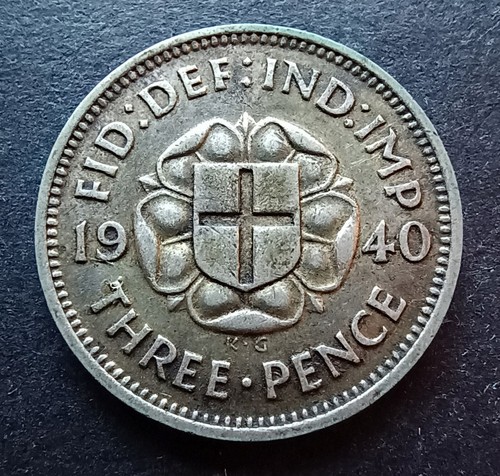 1940 threepence king - 1940, george