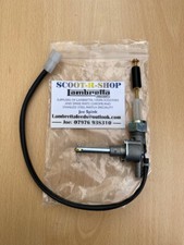 LAMBRETTA FAST FLOW FUEL TAP WITH LOW FUEL WARNING LIGHT CONNECTOR - STD EXIT.