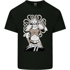 A Female Viking Shield Maiden Warrior Mens Light Cotton T-Shirt