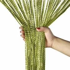 UK Hanging Beaded Curtain String Door Window Curtains Tassel Fly Screen Panel