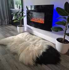 Unique Natural Non Dyed Icelandic Sheepskin Rugs Giant Sizes up to 160 cm long