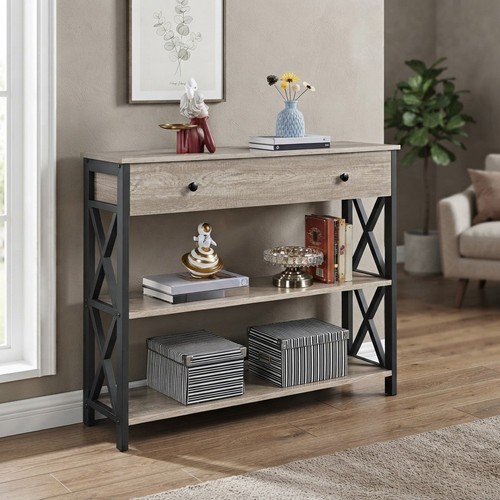 Vintage grey console - grey,