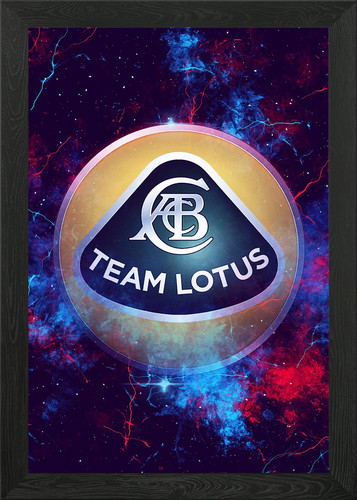 Lotus car framed - framed, art