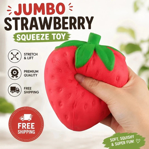 Jumbo strawberry squishy - jumbo,