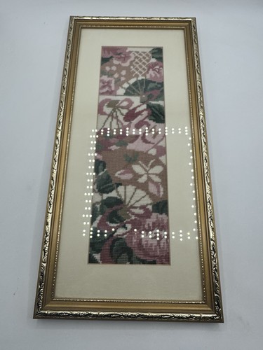Vintage hand stitched floral - stitched,