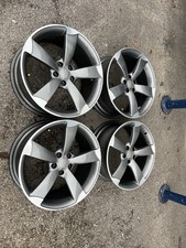 SET 4 GENUINE AUDI A4 B8 19" S-LINE ROTOR ARM ALLOY WHEELS OEM RIMS OEM 8.5 ET43