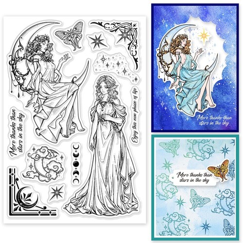 Clear stamps goddess angel - goddess,