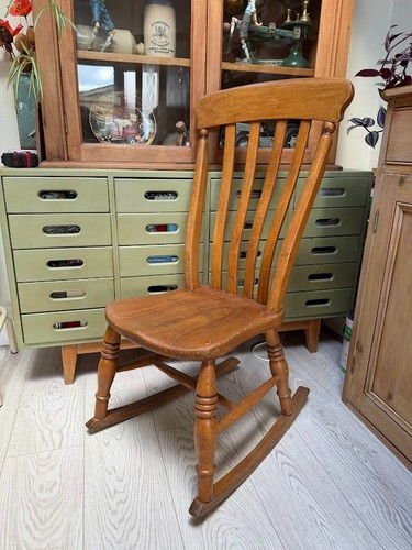 Small antique armless - , rocking