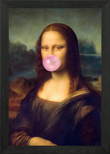 Sassy mona lisa framed - framed, wall