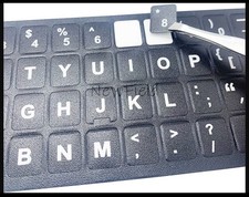 English UK BLACK Stickers with