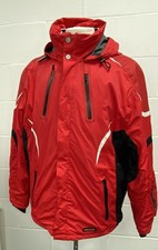 Men's Nevica Red Hooded Padded Ski Jacket Size 46 XL