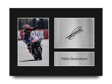 Fabio Quartararo Yamaha MOTO GP Printed Signed Picture for MotoGP Racing Fan