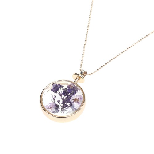 Dried flower necklace with - flower,